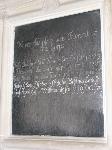 Simple, square, black wall-plaque