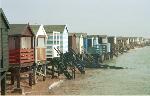 Beach huts on stilts